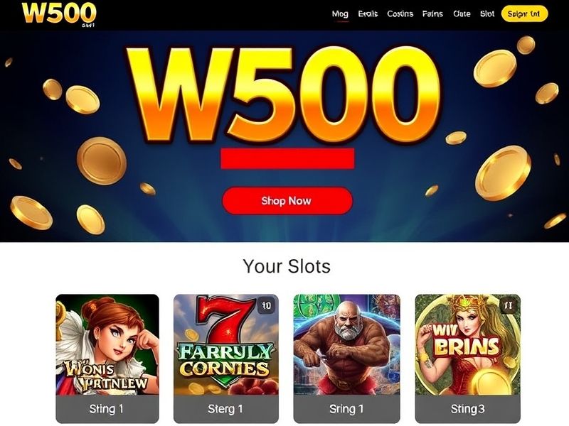 Explore w500slot.com for the best online slots, live casino games, and exclusive promotions. Play real money games with top bonuses and expert guides to enhance your gambling experience.